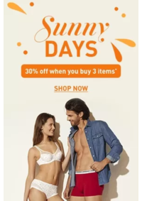 Prospectus DIM PARIS Cœur de Gare : Sunny Days 30% off when you buy 3 items