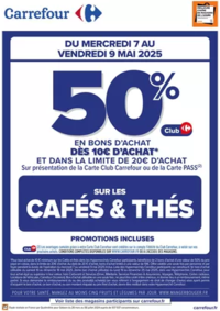 Prospectus Carrefour Contact MORTAGNE DU NORD : OPERATION BONS D’ACHAT CAFÉS ET THÉS