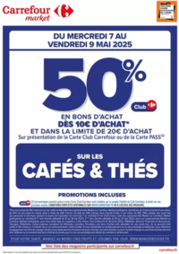 Prospectus Carrefour Market JEUMONT : OPERATION BONS D'ACHAT SUR LES CAFES ET THES