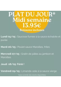 Prospectus Crocodile Bruay-la-Buissière : Plat Du Jour