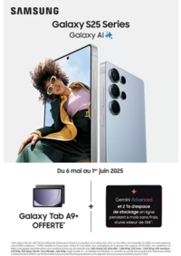Prospectus MDA PERONNAS : Galaxy Tab A9+ offerte