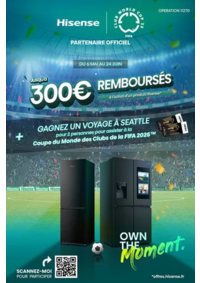 Prospectus Boulanger Annemasse : OFFRE Hisense : jusqu'à 300€ remboursés !