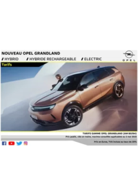Prospectus Distributeur OPEL GARAGE SECRET DIDIER SARL HAM : Opel Nouveau Grandland