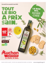 Prospectus Auchan Supermarché : Le bon bio, moins cher