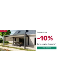 Prospectus K par K LE MANS : -10% Sur les pergolas et carports