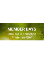 Promos et remises  : Member days -30%