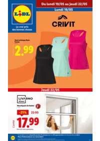 Prospectus Lidl : Equipez-vous pour faire du sport chez Lidl : qualité, confort et style à petits prix