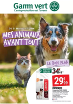Prospectus Gamm vert : MES ANIMAUX AVANT TOUT