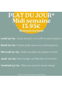 Prospectus Crocodile Lille - Englos : Plat Du Jour