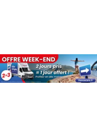 Prospectus France Cars Cherbourg : 2 jours pris = 2 jour offert !