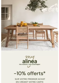 Prospectus Alinéa : 10% offerts