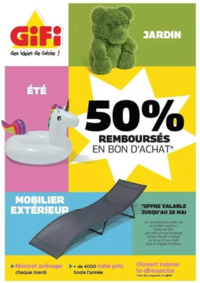 Prospectus Gifi SOISSONS : 50% remboursés en bon d'achat