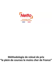 Prospectus Netto Aurillac : Méthodologie de relevé des prix