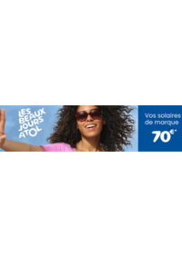 Prospectus Les opticiens Atol PARIS 15E  ARRONDISSEMENT 60 bis rue Dombasle : Vos solaires de marque 70€