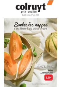 Prospectus Colruyt PONTARLIER : Sortez les nappes, c’est l’heure du pique-nique.