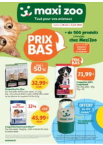 Prospectus  : Maxi Zoo, tout pour vos animaux - Prix Bas