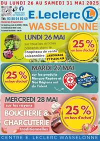 Prospectus E.Leclerc WASSELONNE : Ouverture Jeudi Ascension