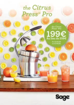 Promos et remises  : SAGE PROMO CITRUS PRESS PRO