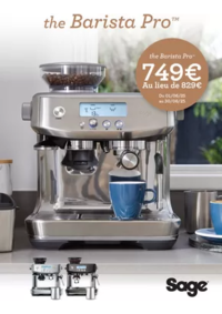 Prospectus BeDigital Champniers : SAGE PROMO BARISTA PRO