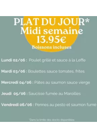 Prospectus Crocodile Bruay-la-Buissière : Plat Du Jour