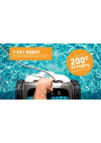 Prospectus Cash Piscine Oloron Sainte Marie : Jusqu'à 200€ offerts en bon d'achat* sur une sélection de robots de piscine