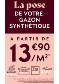 Prospectus Saint Maclou Tarbes Ibos : Saint Maclou, expert en pose de gazon synthétique !