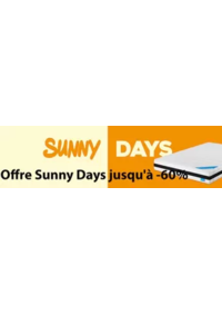 Prospectus Le Roi du Matelas Neuville-en-Ferrain : Offre Sunny Days jusqu'à -60%