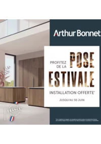 Prospectus Arthur Bonnet DOUAI : Jusqu’au 30 juin 2025, la pose est offerte sur l’achat de votre cuisine française et sur-mesure.