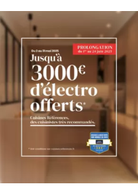 Prospectus Cuisines références CHAUFFAILLES : Jusqu’à 3 000€ d’électro offerts