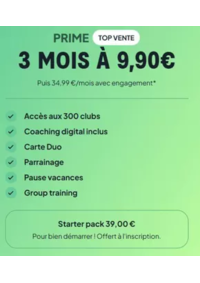 Prospectus Keep CoolSAINT-MARCEL-LES-VALENCE : 3 MOIS À 9,90€