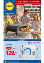 Prospectus Lidl : Barbecues, équipements pour la maison, jouets, vêtements… ne manquez pas cette vente Lidl.