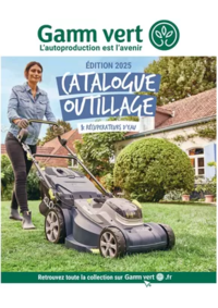 Prospectus Gamm vert THOUARS : CATALOGUE OUTILLAGE