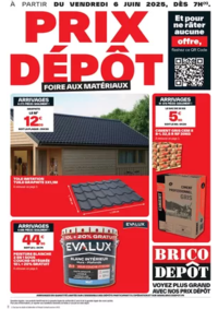 Prospectus Brico Dépôt TOURLAVILLE : Foire aux matériaux !