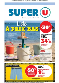 Prospectus Super U ST LAURENT EN GRANDVAUX : C'est l'été !