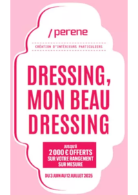 Prospectus Perene Libourne : Jusqu'à 2 000 € offerts sur votre rangement sur mesure du 3 juin au 12 juillet 2025