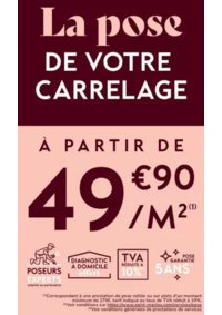 Prospectus Saint Maclou Valence : La pose de votre carrelage
