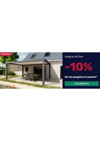 Prospectus K par K BORDEAUX - CENON : -10% de remise sur les pergolas et les carports