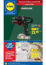 Prospectus Lidl : Ne manquez pas les bonnes affaires bricolage et mode chez Lidl !