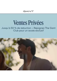 Prospectus GANT Saint-Tropez : Ventes Privées jusqu'à -50%