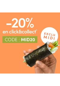 Prospectus Sushi shop Puteaux : 20% de réduction dès 20€ d'achat