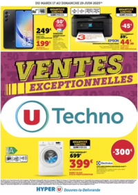 Prospectus Hyper U DOUVRES LA DELIVRANDE : Ventes exceptionnelles