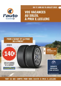 Prospectus L'auto E.Leclerc ANGOULEME : Vos vacances au soleil