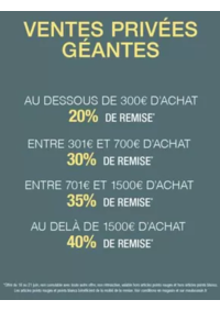 Prospectus MAUBOUSSIN BRETIGNY : Ventes privées
