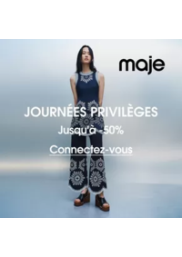 Prospectus Maje DEAUVILLE : Journées privilèges Jusqu'à -50%