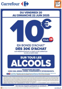Prospectus Carrefour Drive SCIONZIER : OPÉRATION BON D’ACHAT SUR LES ALCOOLS