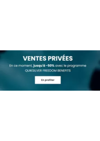 Prospectus Quiksilver Bordeaux Lac : Ventes Privées jusqu'à -50%