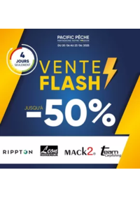 Prospectus Pacific Pêche LIMOGES : Vente Flash 100% Carpe