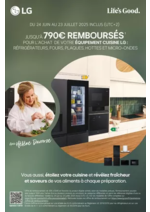 Promos et remises  : LG vous rembourse jusqu'à 790€