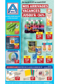 Prospectus Aldi Ploufragan : Nos arrivages vacances jusqu'à -34%