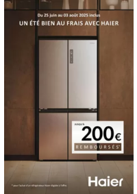 Prospectus Boulanger Cholet : OFFRE HAIER : jusqu'à 200€ remboursés !